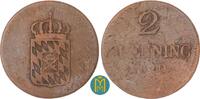 Bayern 2 Pfennig Maximilian I. Joseph 1806-1825. -