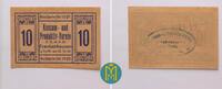 Schwarzburg-Rudolstadt. 10 Pfennig Notgeld Konsumverein Frankenhausen -