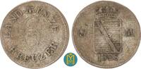 Sachsen-Meiningen 6 Kreuzer Bernhard Erich Freund 1803-1866. -