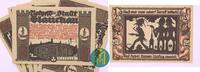 Sachsen 6x1/2 Mark Glaucha. Satz mit 6 Scheinen. -