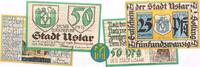 25, 50 Pfg. Uslar (Hannover) Satz aus 2 Scheinen. -