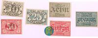 Hessen 10;25 und 50 Pfennig Notgeld von Alzey. 3 Scheine. -