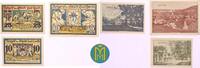 Sachsen-Weimar-Eisenach 10, 25, 50 Pfg Notgeld Bad Berka. 3 Scheine. -