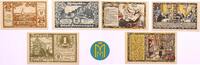 Westfalen 50, 75 Pfg., 1 Mark Notgeld Beverungen. 3 Scheine. -