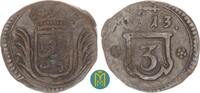 3 Heller 1713 Hessen Kassel Karl 1670-1730. sehr schön, Prägeschwäche