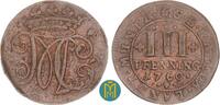 Bentheim-Tecklenburg-Rheda 3 Pfennig Moritz Casimir 1710 - 1768 -