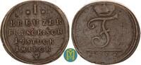Brandenburg-Bayreuth 1 Kreuzer Friedrich 1735-1763. -