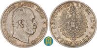 Kaiserreich / Preussen 5 Mark 1876 A Wilhelm I. 1861-1888. sehr schön 45,00 EUR  Excl. 10,00 EUR Verzending