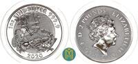 Großbritannien 25x 2 POUNDS (1 Unze) 2020 Tube Valiant St. Georg Drachentöter. BU