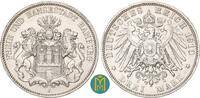 Kaiserreich / Hamburg 3 Mark 1910 sehr schön 23,00 EUR  Excl. 10,00 EUR Verzending