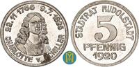 Schwarzburg-Rudolstadt 5 Pfennig 1920 Notgeld der Stadt Rudolstadt. vorz... 8,00 EUR  Excl. 10,00 EUR Verzending
