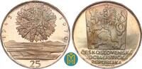 Tschechoslowakei 25 Kronen Auf den 25. Jahrestag der Befreiung der Befreiung. -