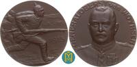 Deutschland, 1. Weltkrieg, Ostfront, geschwärzte Eisengussmedaille von F. Eue / Grünthal auf Generalfeldmarschall Remus von Woyrsch, -