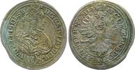 Schlesien-Württemberg-Oels, Herzogtum Karl Friedrich II. (1704-1744) 6 Kreuzer 1713 Patina, sehr schön bis vorzüglich
