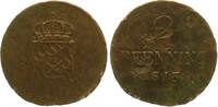 Bayern, Königreich 2 Pfennig 1813 Maximilian I. Joseph (1806-1825) Korro... 20,00 EUR  Excl. 4,00 EUR Verzending