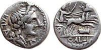 AR Denarius of C. Allius Bala 92 BC., Roman Republic -