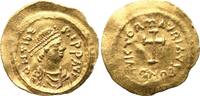 MAURICE TIBERIUS (582-602). GOLD Tremissis. Constantinople. -