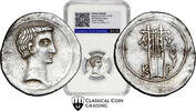 CCG AU53; Augustus AR Drachm of Kragos, Lycian League. Circa (27 BC-14 AD.) -