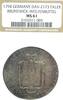GERMANY TALER German States Brunswick-Wolfenbuttel 1794 MC Taler Coin Thaler NGC MS61 VZ/F.STG -