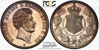 Brunswick-Wolfenb. 2 Th German State Brunswick-Wolfenbuttel 1856 B 2 Talers Coin Thaler PCGS MS 62 VZ/ST -