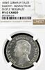 GERMANY TALER German States Saxony 1858 F Mining Taler Coin Thaler NGC PF 62 CAM PP/PROOF RARE -