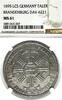 GERMANY TALER German States Brandenburg 1695 LCS Bancotaler Coin Thaler NGC MS 61 VZ/F.STG UNC -