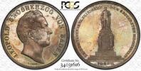 Baden 2 Thalers German States Baden 1844 2 Taler Coin Thaler PCGS PR 64+ PROOF PP Monument RARE -