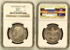 GERMANY TALER Germany States Baden-Durlach 1866 Taler Coin Thaler NGC MS 61 VZ/F.STG UNC RARE -