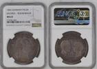 GERMANY TALER German States Bavaria 1838 2 Talers Coin Thaler NGC UNC VZ/F.STG REAPPORTIONMENT -