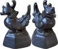 Birma Antique 19thC Burmese Bronze Opium Weight 5 Tical 80g Hintha Hamsa Bird... -