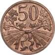 Tschechoslowakei 50 Haleru 1948 AU