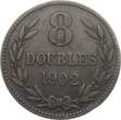 Guernsey 8 Doubles 1902 Edvard VII. VF