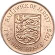 Jersey 2 Pence 1975 Elisabeth II. VF-EF
