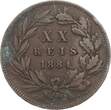 Portugal 20 Reis 1884 Luiz I. 1861-1889 VF-