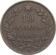 Italien 10 Centesimi 1867 H Vittorio Emanuele II., 1861-1878 VF+