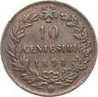 Italien 10 Centesimi 1894 B/I Umberto, 1878-1900 VF-