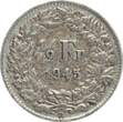 Schweiz 1/2 Franken 1945 VF