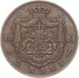 Rumänien 5 Bani 1884 B Carol I. fvz