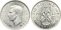Großbritannien Shilling Georg VI., 1936-1952, schottischer Löwe sitzt auf Krone -