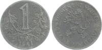 B&ouml;hmen und M&auml;hren 1 Korun 1941 ss 7,00 EUR  Excl. 10,00 EUR Verzending