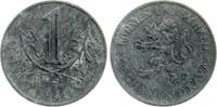 B&ouml;hmen und M&auml;hren 1 Korun 1942 ss 6,00 EUR  Excl. 10,00 EUR Verzending