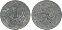 B&ouml;hmen und M&auml;hren 1 Korun 1942 ss 7,00 EUR  Excl. 10,00 EUR Verzending