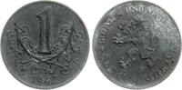 B&ouml;hmen und M&auml;hren 1 Korun 1942 ss 7,00 EUR  Excl. 10,00 EUR Verzending
