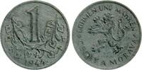 B&ouml;hmen und M&auml;hren 1 Korun 1944 ss-vz 10,00 EUR  Excl. 10,00 EUR Verzending