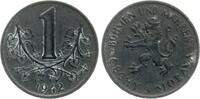 B&ouml;hmen und M&auml;hren 1 Korun 1943 fvz 8,00 EUR  Excl. 10,00 EUR Verzending