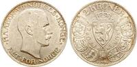 Norwegen 2 Kroner 1914 H&aring;kon VII. ss/fvz 110,00 EUR  Excl. 15,00 EUR Verzending
