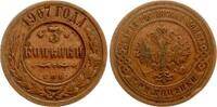 Russland 3 Kopeken 1907 Nikolaus II., 1894-1917 fss 4,00 EUR  Excl. 10,00 EUR Verzending