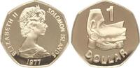 Solomonen 1 Dollar 1977 Elisabeth II., 1952-2022 stgl 7,00 EUR  Excl. 10,00 EUR Verzending