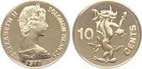 Solomonen 10 Cents 1977 Elisabeth II., 1952-2022 stgl 4,00 EUR  Excl. 10,00 EUR Verzending