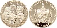 Cuba 10 Pesos 1995 Auf das 50 j&auml;hrige Bestehen der UN, selten! pp 65,00 EUR  Excl. 15,00 EUR Verzending